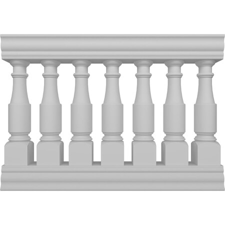 Fiberthane Hamilton Balustrade Railing Kit Style J (6 7/8 On-Center Spacing To Pass 4 Sphere Code)